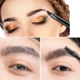 alku 3 Color Eyebrow Powder Cake Palette With 1 Brush 7.2 g (Multicolor) 1 ml image 2