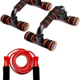 Family Fitness Home Adjustable Type Push up Stand and Ball Bearing Skipping Rope Fitness Accessory Kit Kit-image-32