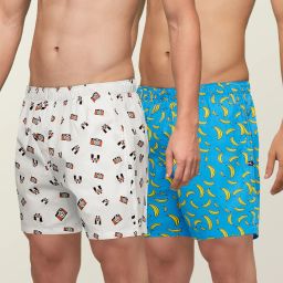 Pack of 2 Remix IntelliEaze Super Combed Cotton Printed Printed Men Boxer-picture-33
