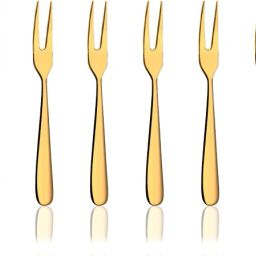 Monika Gold PVD Coating Fruit Fork Stainless Steel Cutlery Set-29