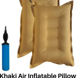 Khaki Air Solid Travel Pillow Pack of 2-image-8