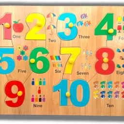 Counting Number's 1 To 10 Puzzle Board 1234 learning toy for Kids+3years-image-49