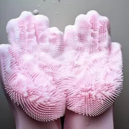 Magic Silicone Dish Washing Gloves, Silicon Cleaning Gloves Wet and Dry Glove-image-67