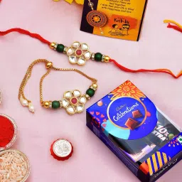 Designer RAKHI458-COIN-SC Assorted Rakhi Set-image-36