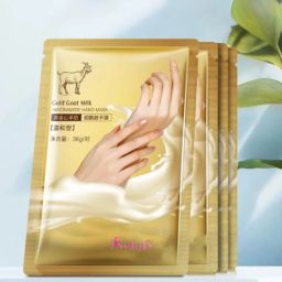 Gold Goat Milk double layer gloves hands whitening and moisturizing hand mask-image-1