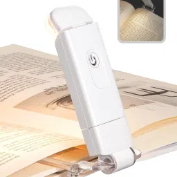 Portable Book Reading Light at night, 3 Eye-Protecting Color, 3 Brightness Level Study Lamp-0