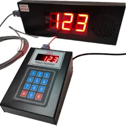 microdesigns 3-digit Token Display System with Tamil voice announcement; 5 m cable Indoor PA System image 2