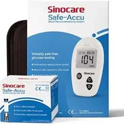 Safe Accu Glucometer with 50 Strips Glucometer-21
