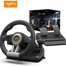 PXN V3 180 Degree Racing Game Steering Wheel With Brake PedalMotion Controller-21