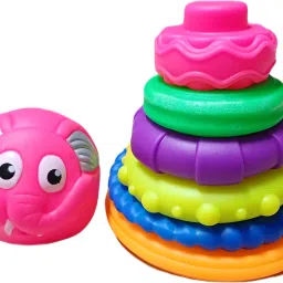 Toddlers for Indoor and Outdoor Kids Playing Toy-Multicolor-Stacking RING-27-5