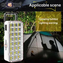 pick ur needs High-Bright 24 Extra Bright LED With Android Charging Support For Home Usage 5 hrs Flood Lamp Emergency Light image 3