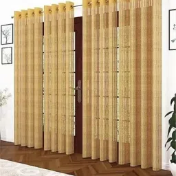 154 cm (5 ft) Tissue, Net Semi Transparent Window Curtain (Pack Of 4)-2