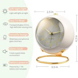 kadio Analog Peach Clock image 2