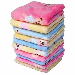 HouseOfCommon Teady Bear Print Kid's Hankey Handkerchief Women Soft Cotton Hankies ["Multicolor"] Handkerchief-image-16