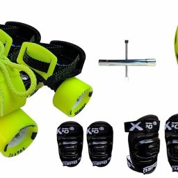 Power Pack Pro Senior Skates Combo (Skates+Helmet+Knee+Elbow+Wrist+Bag)Suitable For Age 6 To 14 Years Skating Kit-25
