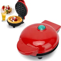 Mini Waffle Maker Machine 3 In 1 Waffle Iron Home Appliances Waffle Maker-image-6