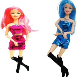 Beautiful Dazzling Doll Combo with Moveable Arms, Legs, Elbow & Knee for Girl|35-image-11