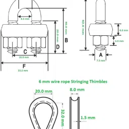 d a r e 6 mm Stringing Clamps Single Stringing Clamp image 2