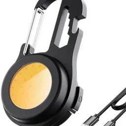 6 in 1 Rechargeable COB Keychain light For Emergency Torch-0