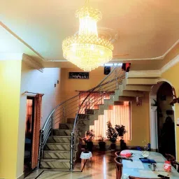 shri mahal antiques LED Crystal Big Size Jhumar Ceiling Light For Living Room/Hall/Bed Room Chandelier Ceiling Lamp image 4