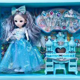 star impex Doll with Accessories and Dressing Table | Complete Doll Playset image 5