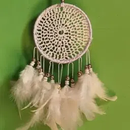 Wall Hanging Handmade WallArt for Bedrooms,office,Balcony,Outdoors,Garden,Design Feather Dream Catcher-image-51