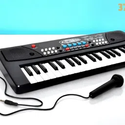 X100 Keys Piano Toy with Microphone, USB Power Cable & Sound Recording Best Birthday Gift for Boys and Girls Musical Instruments Analog Digital Piano-image-24