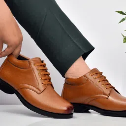 Leather Mid-Top Formal Shoes Men's/Office Leather Shoe For Men/Derby Formal Shoe Lace Up For Men-picture-13