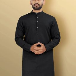Men Jacquard Kurta Set-image-79
