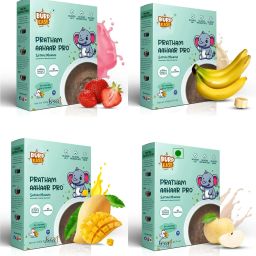Pratham Aahaar Baby Food No Added Sugar (Mango,Strawberry,Apple,Banana) Cereal-image-0