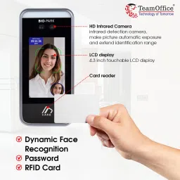 team office Bio-Park D01 Ai Base Face Recogntio Attendance Device Cloud Software(Face+Wi-Fi) Access Control, Time & Attendance image 3