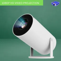 CLAIRBELL Mini HD Projector for Home 4KSupport With Built-in App Netflix/Prime/YouTubeC77 (4500 lm / 1 Speaker / Wireless / Remote Controller) Portable Projector-70