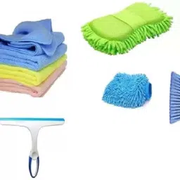 Car Wash Tool Cleaning Kit combo Pack of 6 Cleaning Material Combo-13