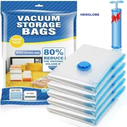 5Pack Vacuum Compression Storage Bags With Pump,Space Saver Sealer Bag ND151 Travel Storage Vacuum Bags-image-37
