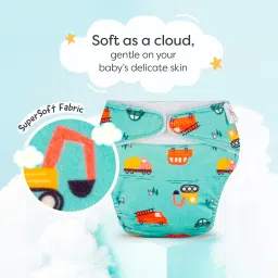 superbottoms Freesize UNO SuperSoft Cloth Diaper with Velcro | With Insert & Extra Booster image 3
