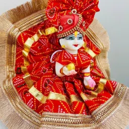 0 no -Laddu Gopal Summer Dress Poshak With 1 Mukut Dress-24