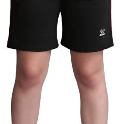 Solid Women Black Sports Shorts-image-69