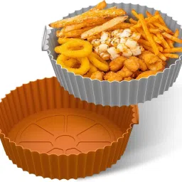 Air Fryer Tray Food Safe Baking Tray, Non-Stick Silicone Airfryer Liners(2 Pcs) Airfryer Tray-image-33
