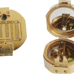 Working Brass Brunton Pocket Transit Compass Compass-15