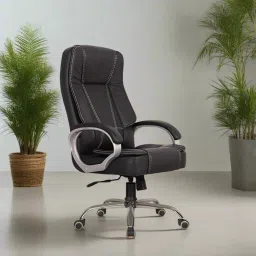 Elite High-Back Executive Leather Office Chair with Adjustable Height Leatherette Office Executive Chair-image-29