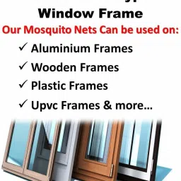 buyagain HDPE - High Density Poly Ethylene Infants Washable 2X4 FT grey Window Mosquito Net Stitched with Nylon Closure Fibreglass mosq net Mosquito Net image 2