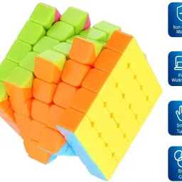 cpm Magic 5x5 High Speed Super Smooth Rubix Cube Stickerless (PACK OF 1) image 2