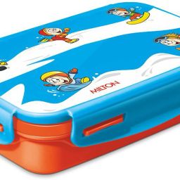 Steely Deluxe Mini Inner Steel Kids Tiffin Box, Orange | School Lunch Box 1 Containers Lunch Box-28