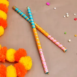 Premium Quality Navratri Wooden Dandiya Sticks for Garba Night (Pack of 1 Pair) Dandia Sticks-23