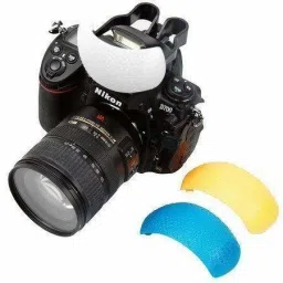 SUPERNIC 3 Color Pop Up Hot-Shoe Flash Diffuser Set for DSLR Cameras (Canon, Nikon) Camera Diffuser-7
