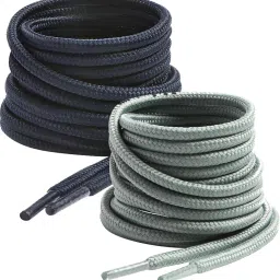 house of common Shoe Laces Round Grey Navy Blue 150cm shoe lace for Boot sport Hiking shoes Shoe Lace-image-49