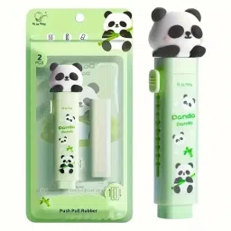 Pop-Up Mini Panda Eraser Pencil Set with Unique & Cute Character Collection Eraser-41