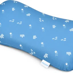 Contour Shaped Memory Foam Soft Bed Baby Pillow for Kids for Extra Neck Support Memory Foam Geometric Baby Pillow Pack of 1-3