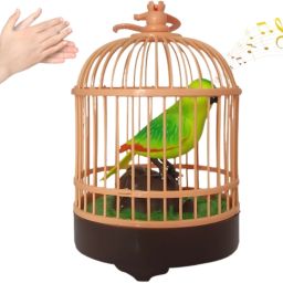 Talking Parrot Cage for Baby Boys & Girls Singing Mimicking Recording Repeating-13