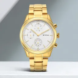 Neo Black & Gold Analog Watch - For Men NT1805YM01-17